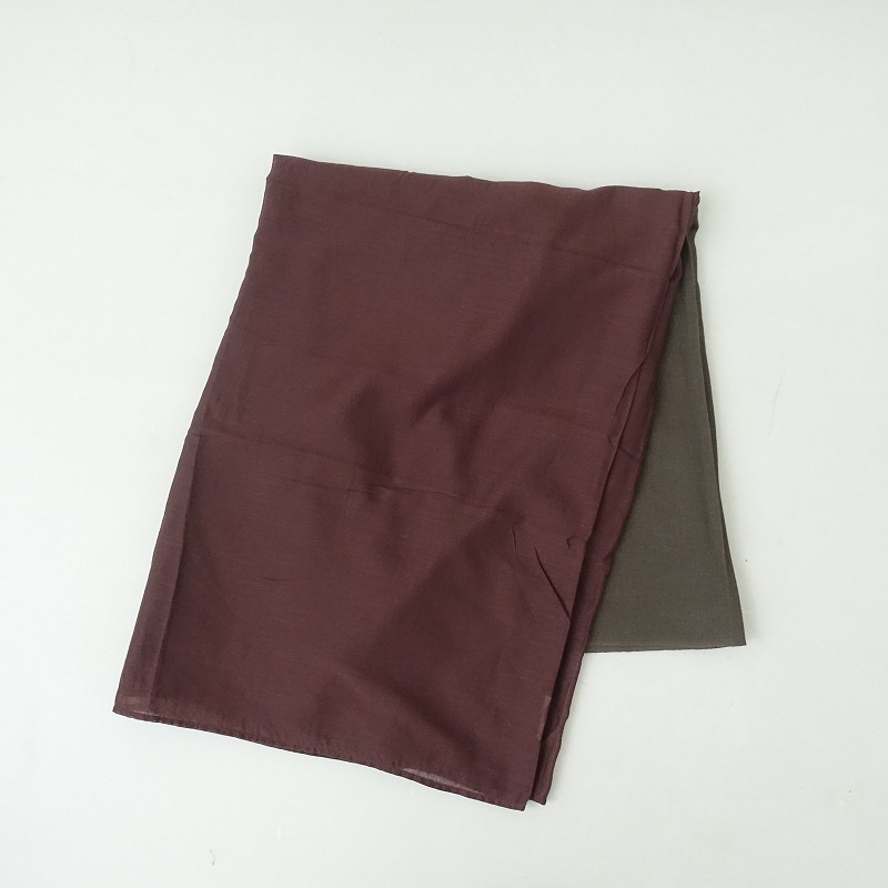 ももぐさ momogusa *単サロン*異素材切替ラップ巻きブラウングリーン系カーキ(sk33-2509-457)【21J52】_画像8