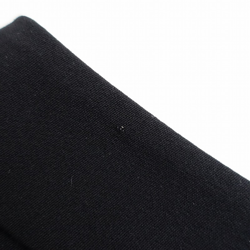  Prada PRADA * box плиссировать джерси юбка * черный Zip разрез flair (sk87-2509-53)[61J52]