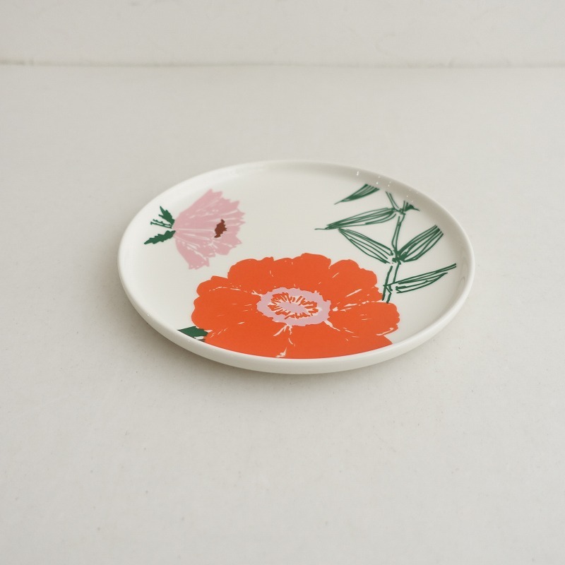 [ Северная Европа ] Marimekko marimekko *Puutarhakutsut plate * посуда . тарелка кухня цветочный принт [ керамика ](wa23-2509-78)[81J52]