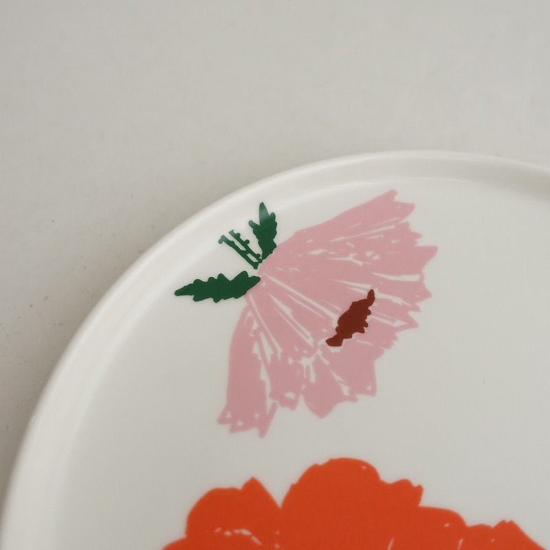 [ Северная Европа ] Marimekko marimekko *Puutarhakutsut plate * посуда . тарелка кухня цветочный принт [ керамика ](wa23-2509-78)[81J52]
