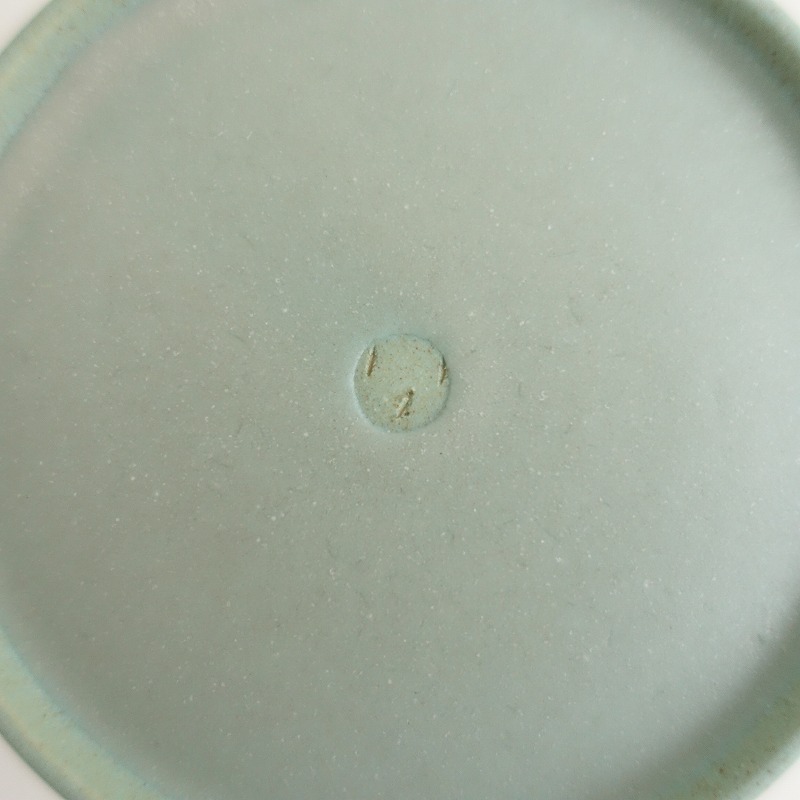 【美品】吉村和美 *線刻 フリーカップ*食器コップキッチン作家グリーン【陶器】(wa23-2509-77)【81J52】_画像7