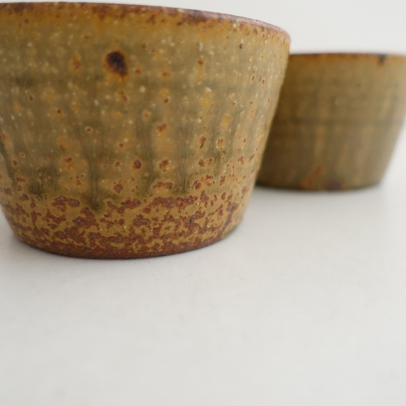 叶谷真一郎 *来待釉 台鉢 2点セット *食器キッチンうつわ作家【陶器】(wa23-2509-73)【81J52】_画像8