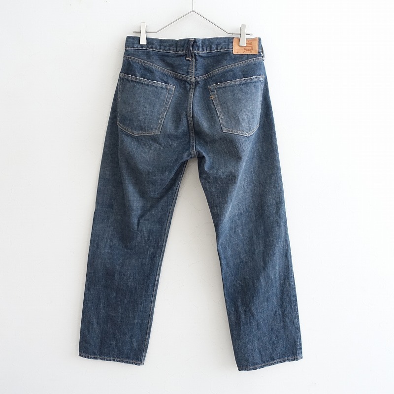 【定価4.5万】45R フォーティファイブアール *再び6.5空比古比女(重) デニムパンツ*30影色納戸ジーンズ(25-2509-672)【12J52】_画像2