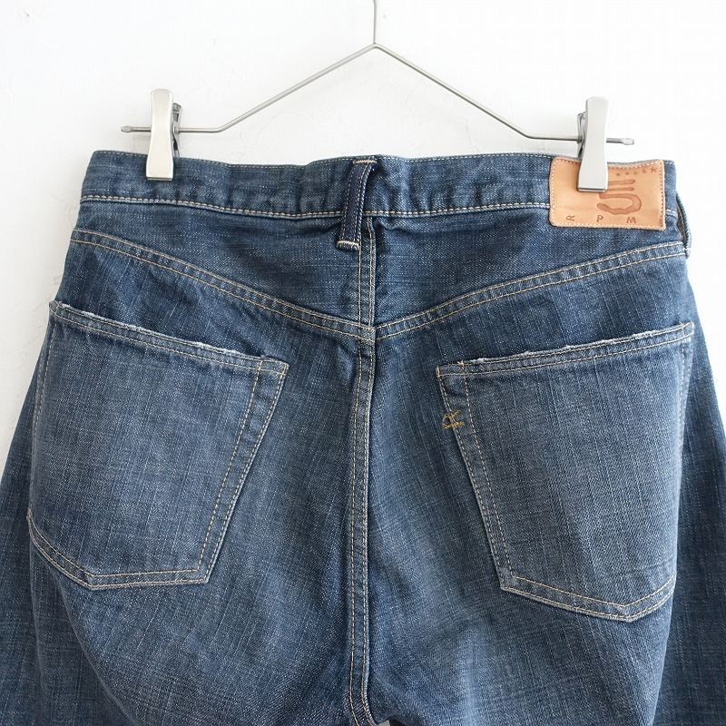 【定価4.5万】45R フォーティファイブアール *再び6.5空比古比女(重) デニムパンツ*30影色納戸ジーンズ(25-2509-672)【12J52】_画像4