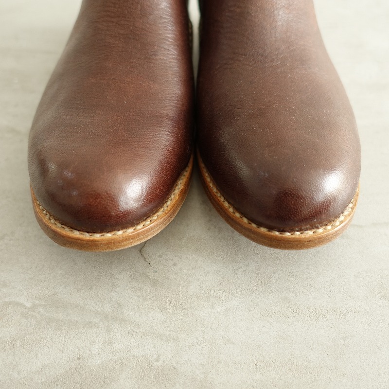 faito× four ti пять a-ruFEIT×45R*Tabi Boots 39/25* ботиночки Short кожа Brown 0925(sha10-2509-135)[42J52]