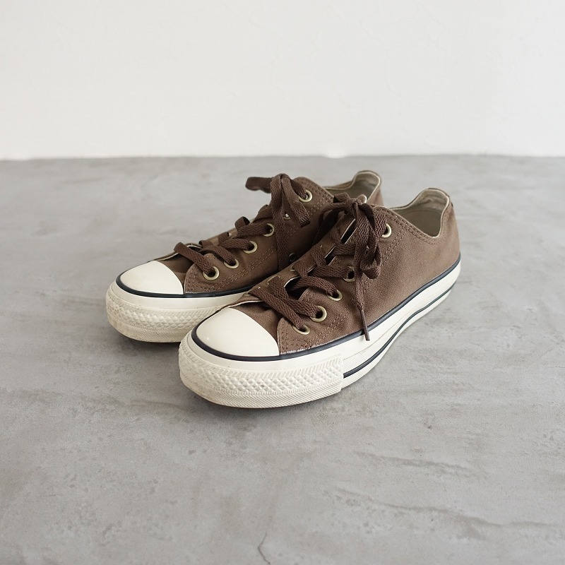 コンバース×ハグオーワー CONVERSE×Hug O War *キャンバススニーカー US4.5/JPN23.5/23.5*ブラウン0925(sh7-2509-179)【62J52】_画像1