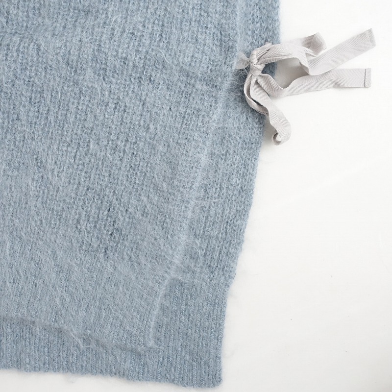 エリテ Heriter *モヘヤブレンドニットベスト*38サイドストラップジレトップスnesessaireネセセア(j1-2510-145)【13J52】_画像5