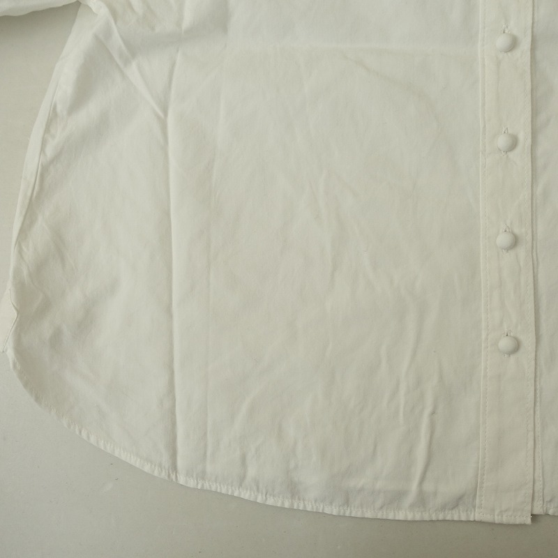 アトリエドゥサボン l’atelier du savon *コットン丸襟ブラウス*F長袖シャツオフホワイト(33-2510-293)【13J52】_画像5