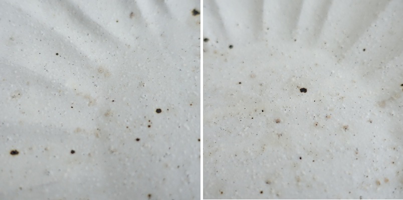 村上直子 *アンティークshiro moegi マーガレットプレート 中*白ホワイト輪花皿作家食器【陶器】信楽焼(wa85-2509-38)【41J52】_画像7