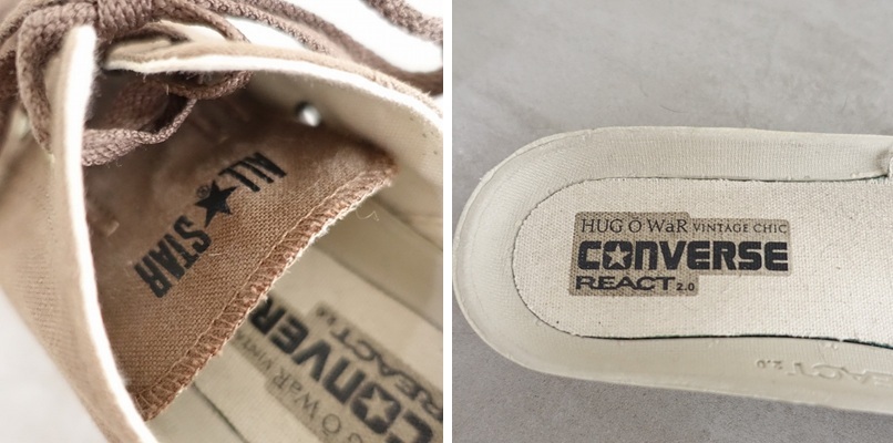 コンバース×ハグオーワー CONVERSE×Hug O War *キャンバススニーカー US4.5/JPN23.5/23.5*ブラウン0925(sh7-2509-179)【62J52】_画像9