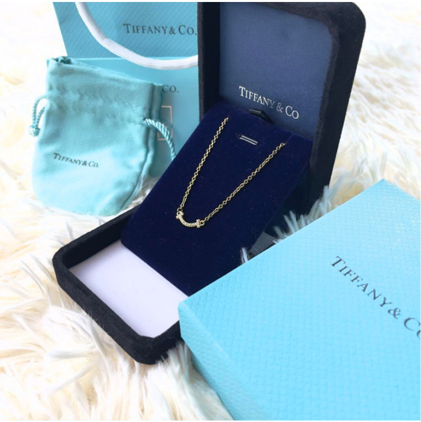 極美品Tiffany & Co. ネックレス ティファニー Tスマイル ミニ ペンダント ダイヤ AP82510289_画像4