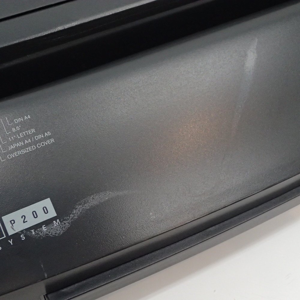 ※動作未確認※ アコ・ブランズ・ジャパン GBC 製本機 P200 A4 OA機器 綴じ具 シュアバインド用 クリアカバー付 KK18753 中古オフィス家具_画像9