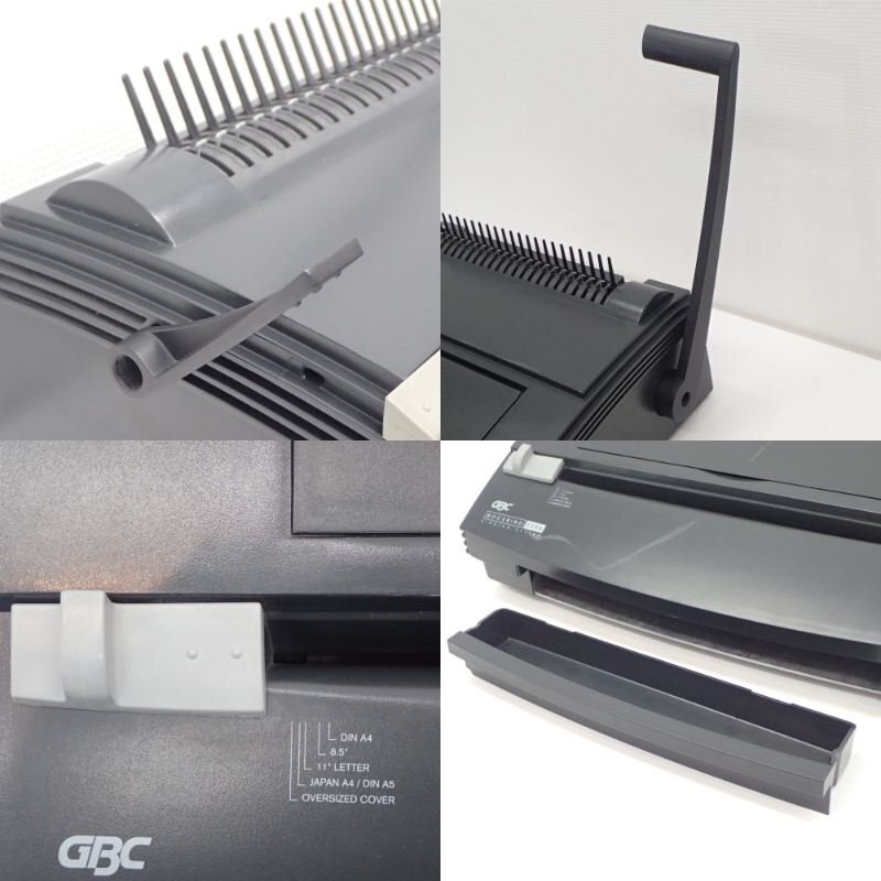 ※動作未確認※ アコ・ブランズ・ジャパン GBC 製本機 P200 A4 OA機器 綴じ具 シュアバインド用 クリアカバー付 KK18753 中古オフィス家具_画像5