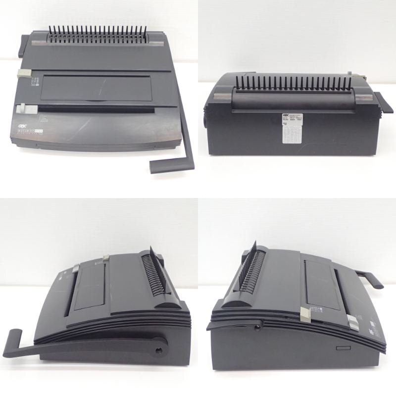 ※動作未確認※ アコ・ブランズ・ジャパン GBC 製本機 P200 A4 OA機器 綴じ具 シュアバインド用 クリアカバー付 KK18753 中古オフィス家具_画像2