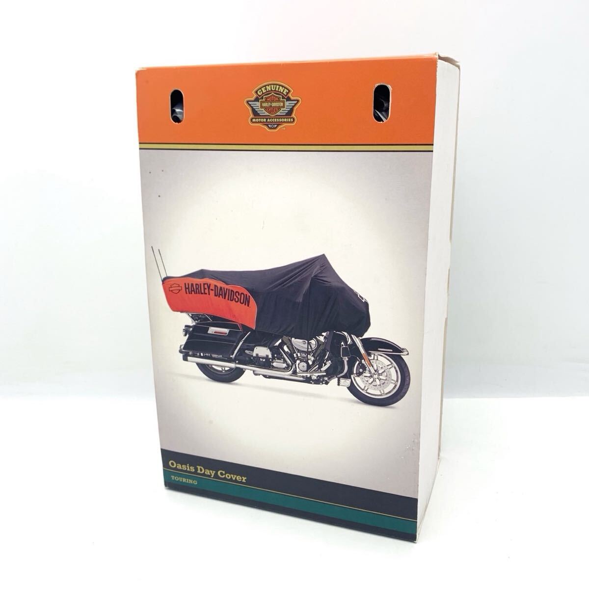 未使用 Harley Davidson ハーレーダビッドソン 純正 オアシス デイカバー オレンジ×ブラック 箱付き【EJ2070】@80_画像1