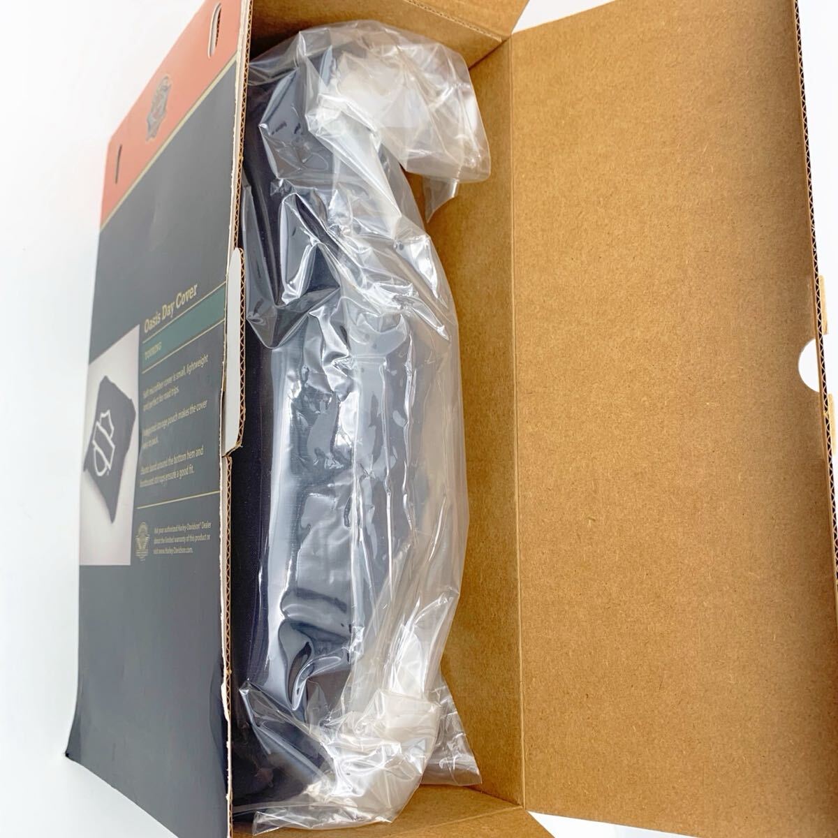 未使用 Harley Davidson ハーレーダビッドソン 純正 オアシス デイカバー オレンジ×ブラック 箱付き【EJ2070】@80_画像2