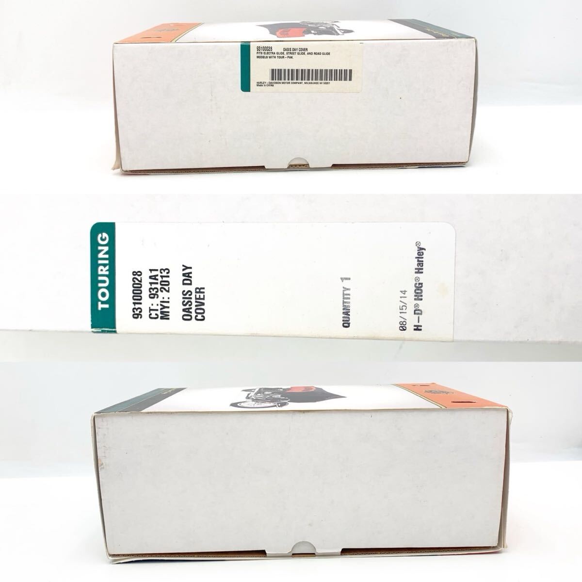 未使用 Harley Davidson ハーレーダビッドソン 純正 オアシス デイカバー オレンジ×ブラック 箱付き【EJ2070】@80_画像5