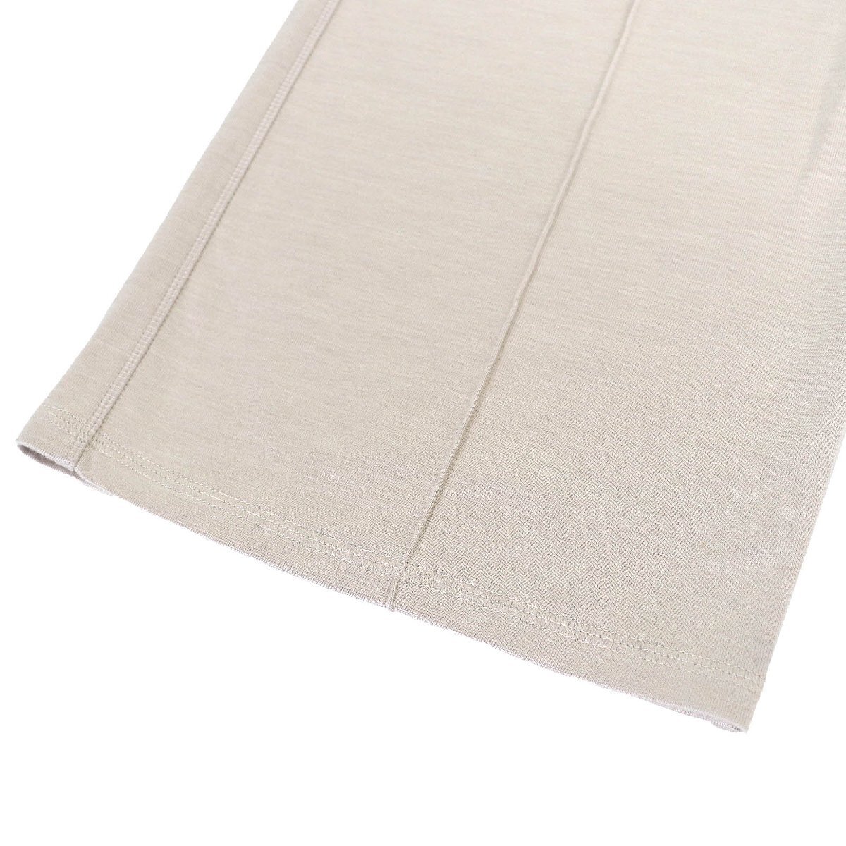 美品△HERMES エルメス 24SS 4E4415DI コットン シルク クルードセルワッペン ロング スウェットパンツ ベージュ 40 フランス製 正規品_画像5