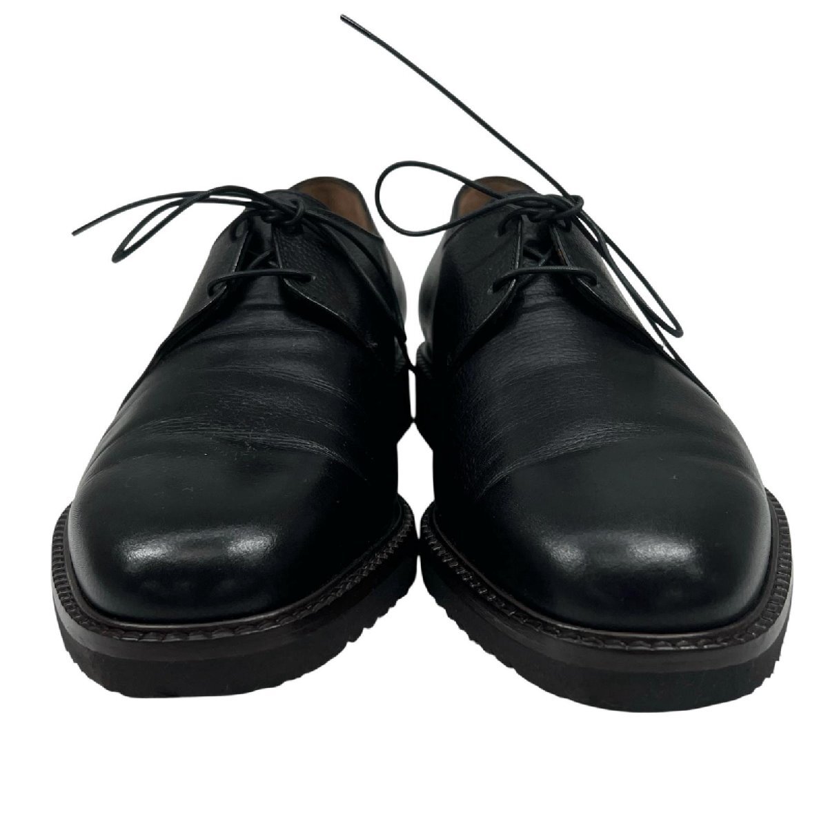 превосходный товар ^Salvatore Ferragamo Salvatore Ferragamo ZEUS простой tu кожа обувь черный 6.5 Италия производства мужской