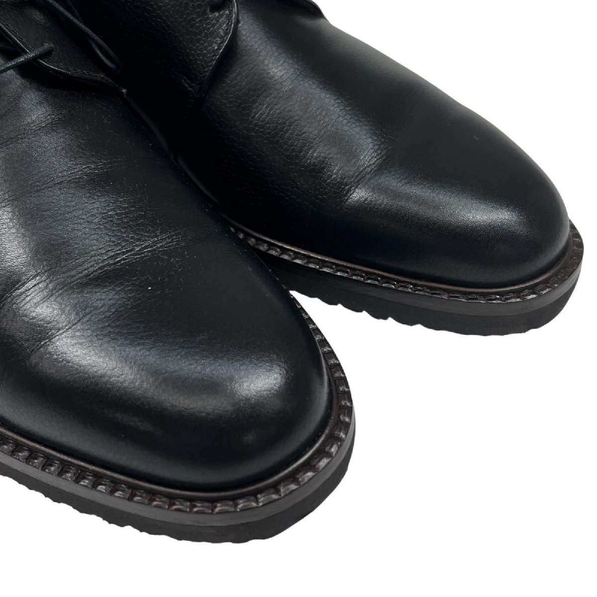 превосходный товар ^Salvatore Ferragamo Salvatore Ferragamo ZEUS простой tu кожа обувь черный 6.5 Италия производства мужской