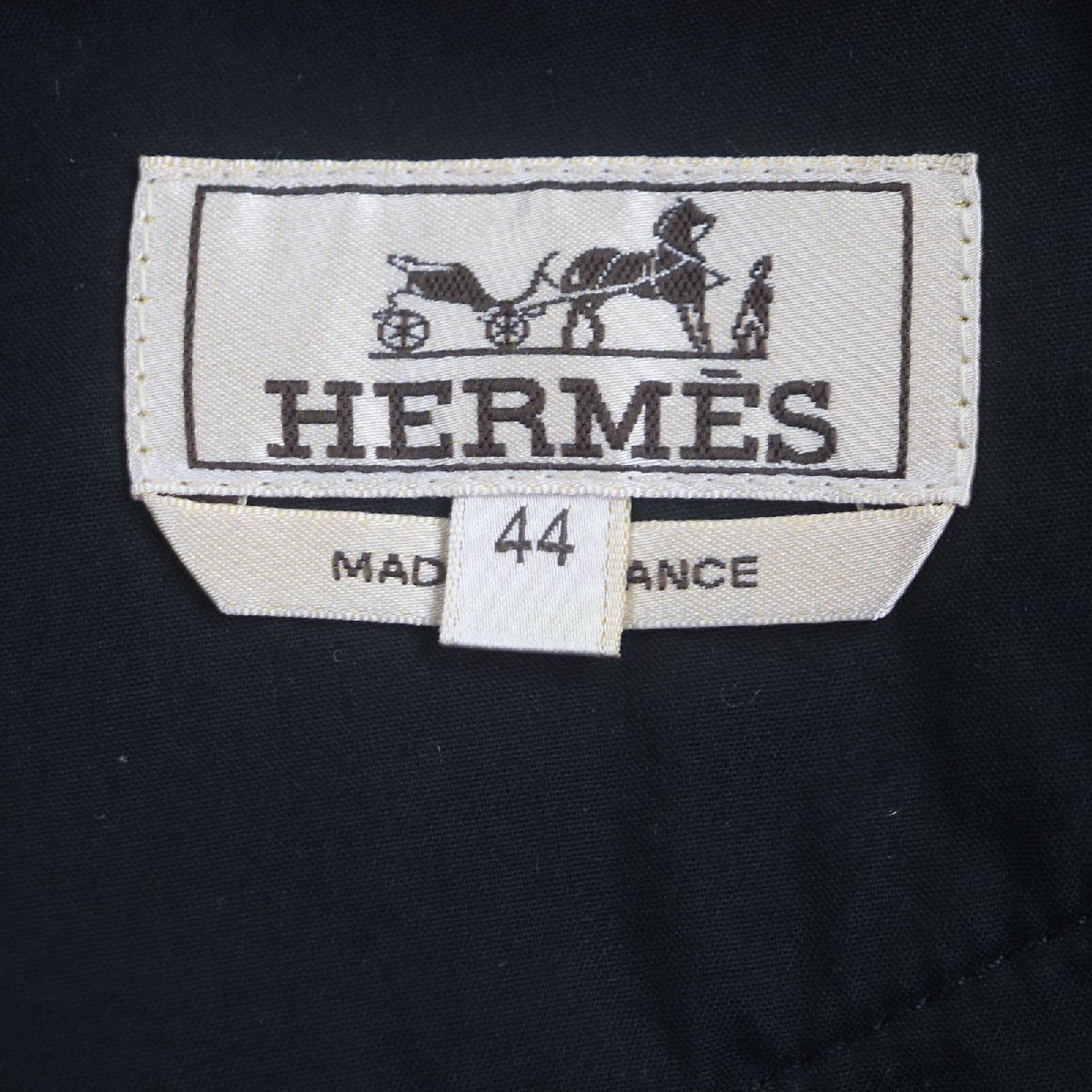 極美品▼HERMES エルメス セリエボタン ボタンフライ レザーパッチ付き コーデュロイ パンツ ネイビー 44 フランス製 正規品 メンズ_画像7