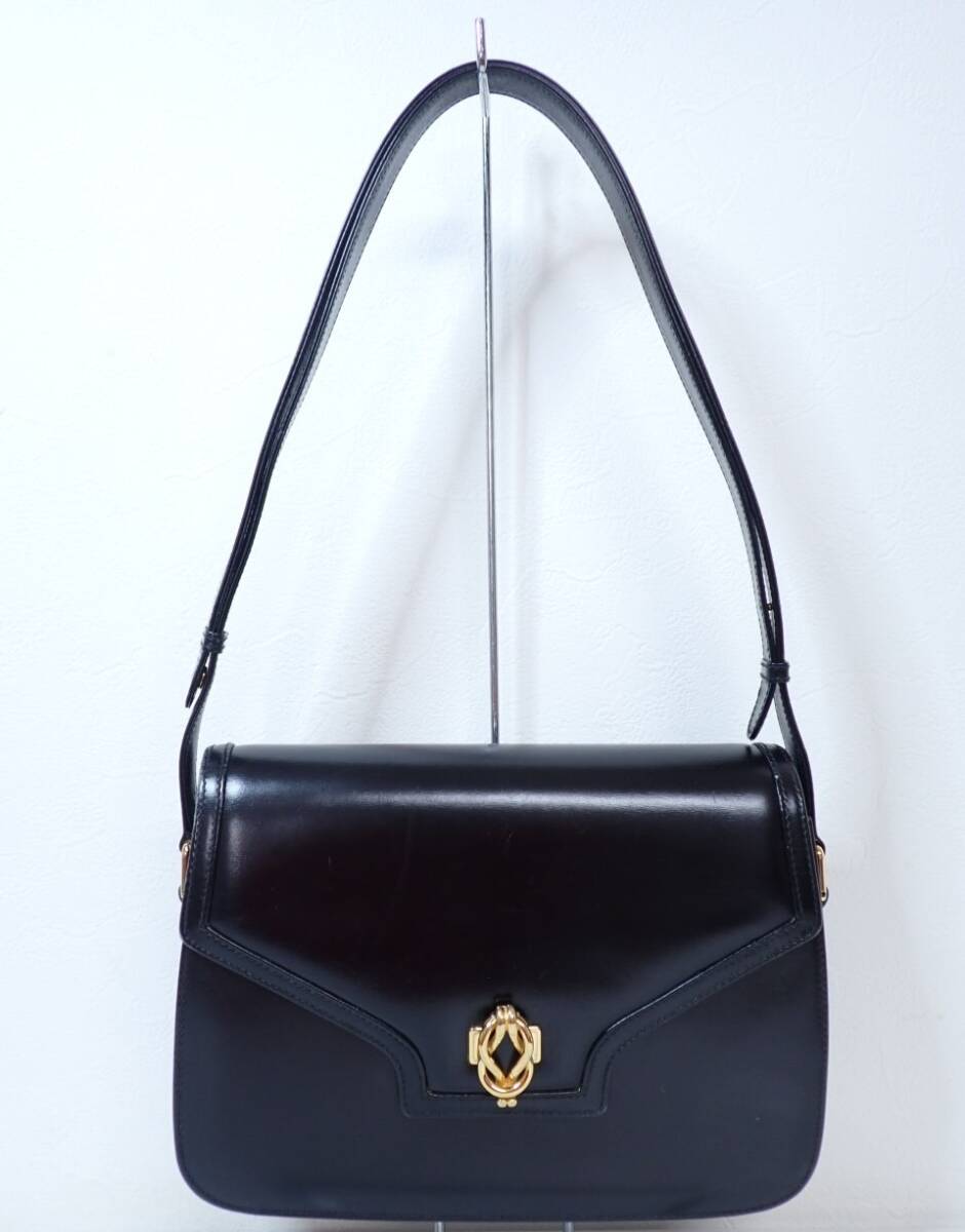 M601/8G◆GUCCI オールドグッチ ショルダーバッグ ブラック 中古品◆_画像1