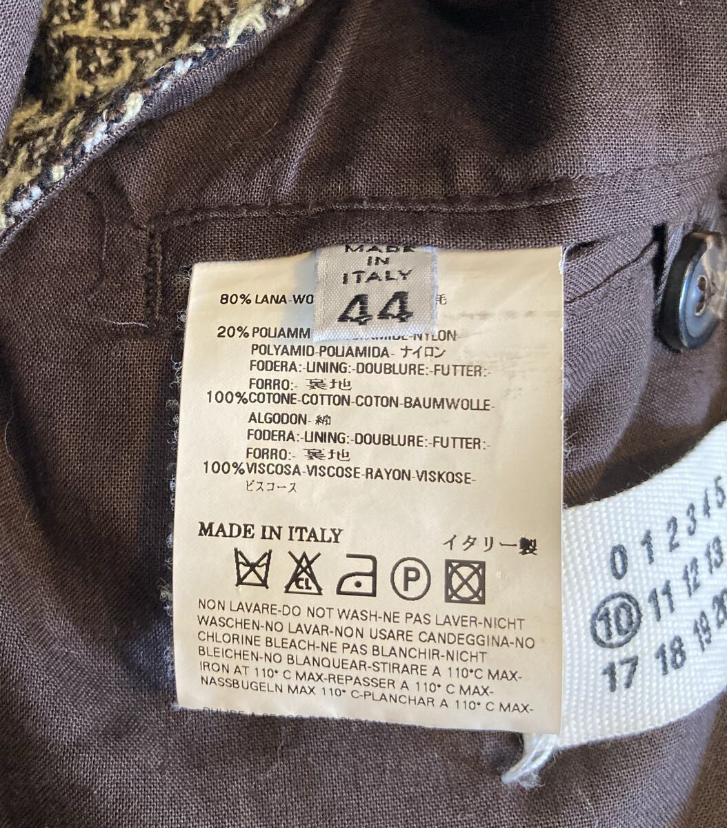 希少　初期　マルタンマルジェラ10 2006AW 44 ジャケット Maison Martin Margiela jacket mens collection archive artisanal ここのえ_画像6