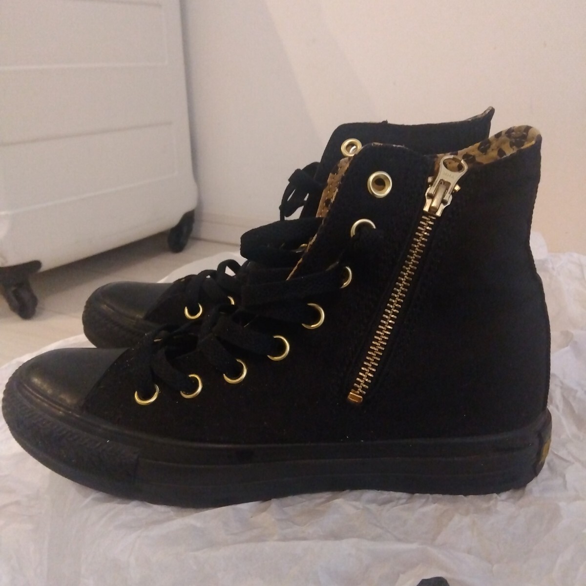 コンバース CONVERSE HI レオパード スニーカー ハイカット ブラック オールスター ALL STAR_画像2