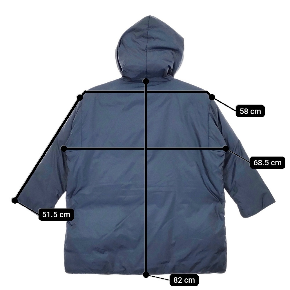 5-1030A◎45R/45rpm ナイロンダウンコート リバーシブル ダウンコート ネイビー グレー フォーティーファイブアールピーエム 257474_画像9