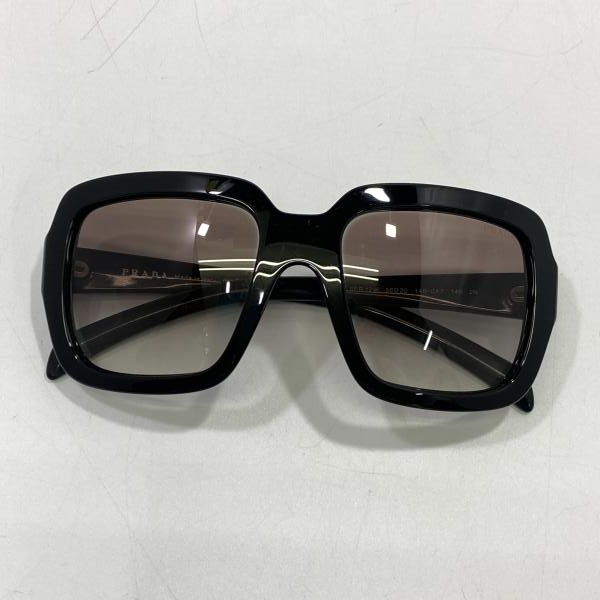 [ б/у ]PRADA Италия производства солнцезащитные очки SPR 12W 5620 1AB-0A7 140 2N ^ царапина, незначительный загрязнения Prada [240024525442]