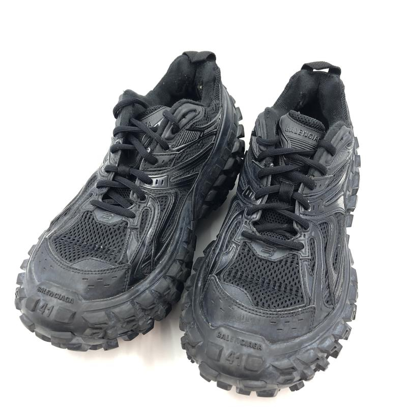 【中古】BALENCIAGA DEFENDER SNEAKER チャンキーソール メッシュ ローカット ブラック 41(27cm) 685613 バレンシアガ[240024527131]_画像1