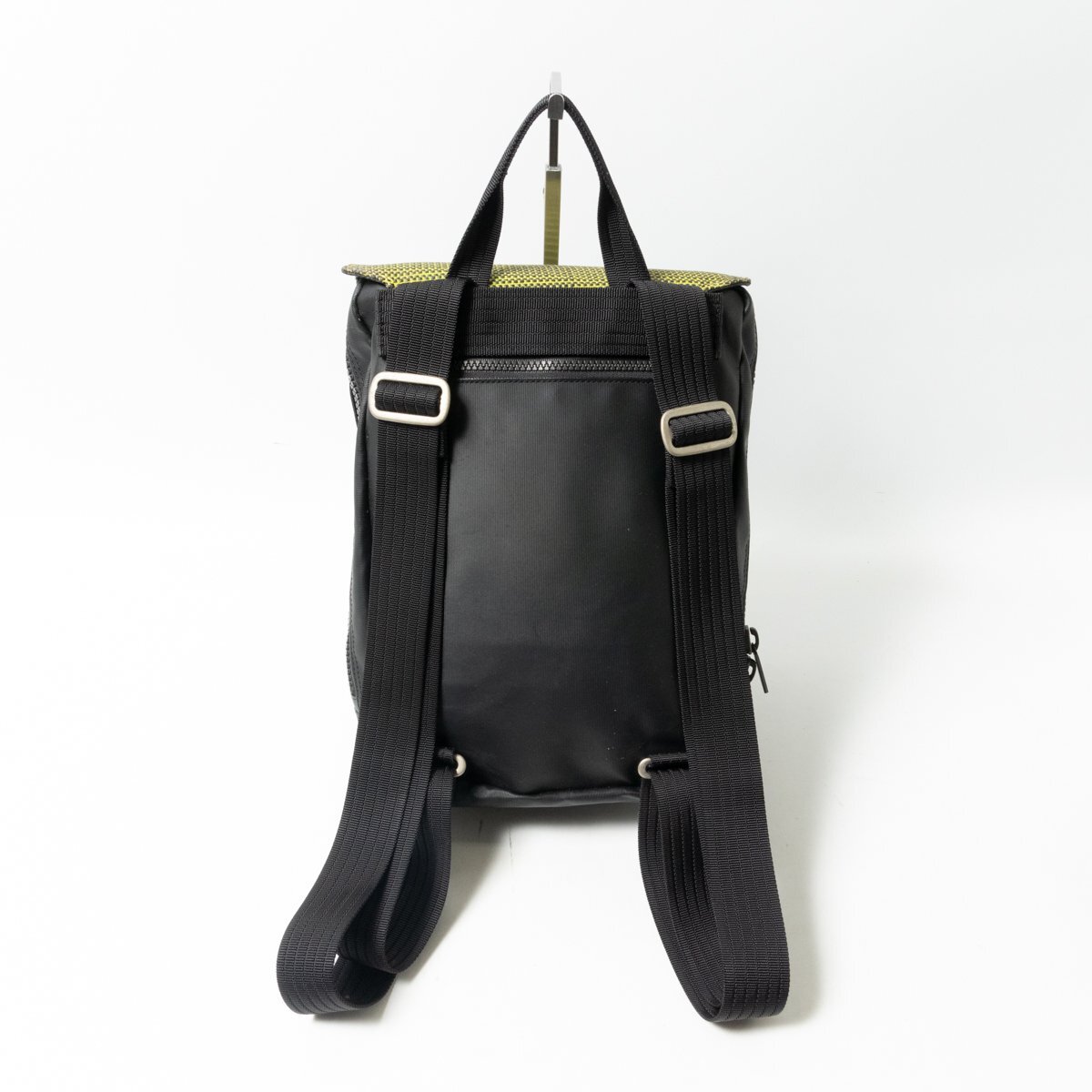 【1円スタート】Paul Smith ポールスミス リュックサック PVC ナイロン グリーン ブラック メンズ シンプル カジュアル bag 鞄 かばん _画像2