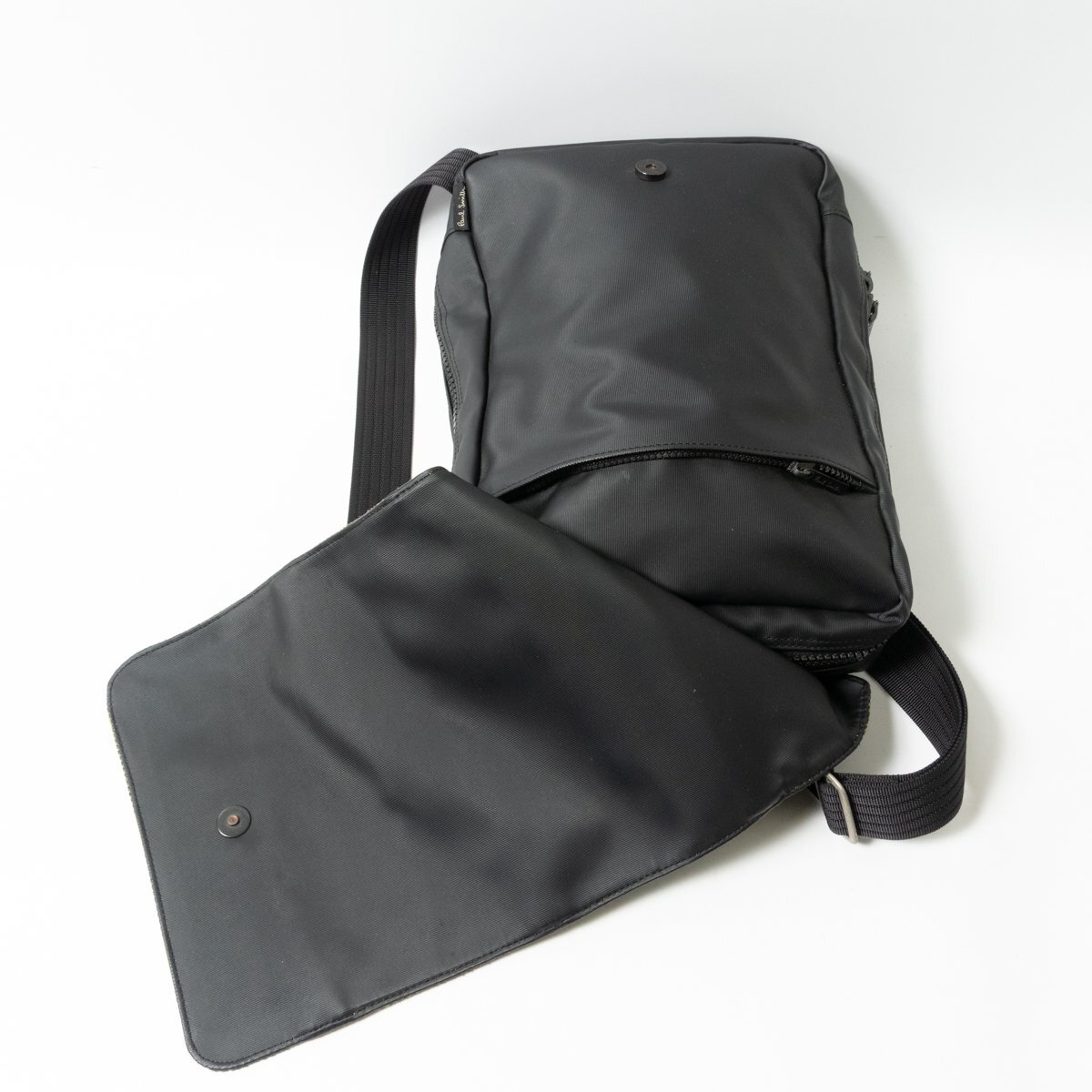 【1円スタート】Paul Smith ポールスミス リュックサック PVC ナイロン グリーン ブラック メンズ シンプル カジュアル bag 鞄 かばん _画像7