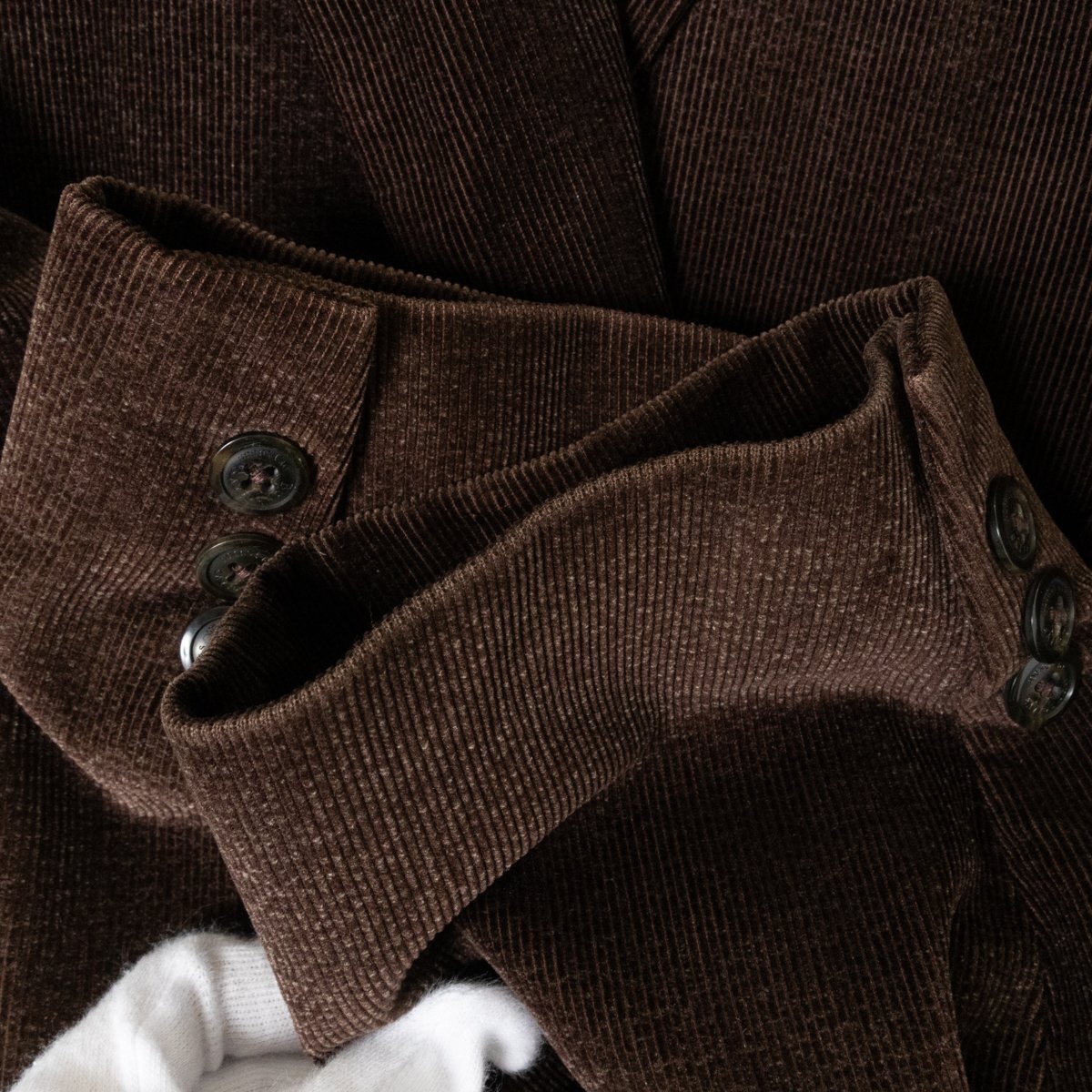 【1円スタート】Burberrys バーバリーズ パンツスーツ テーラードジャケット LA センタープレスパンツ ウエスト91 ブラウン テンセル 綿_画像5