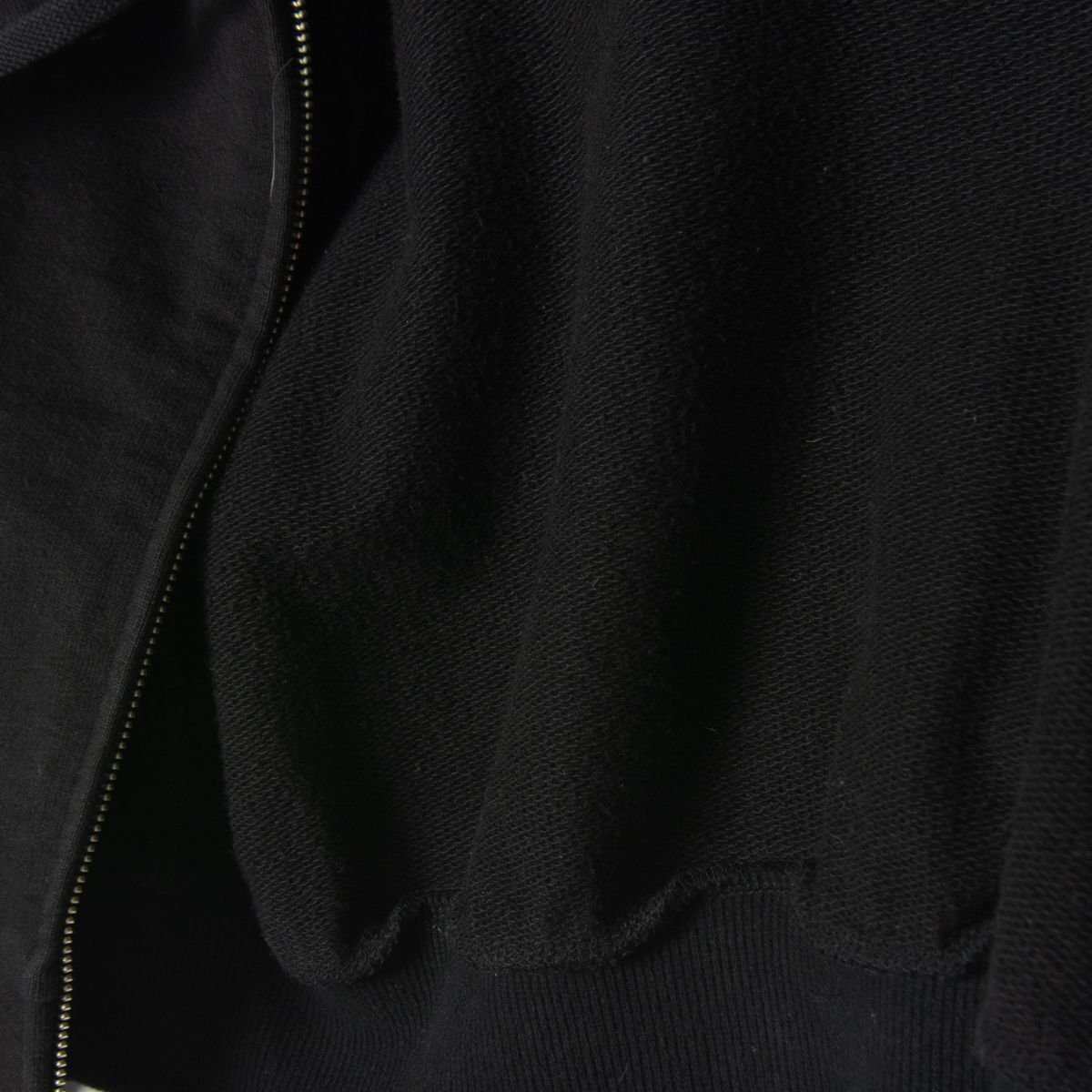 【1円スタート】LIMI feu リミフゥ スウェットパーカー ジップショートアウター 00' レディース Yohji Yamamoto ブラック黒 ヨウジヤマモト_画像3