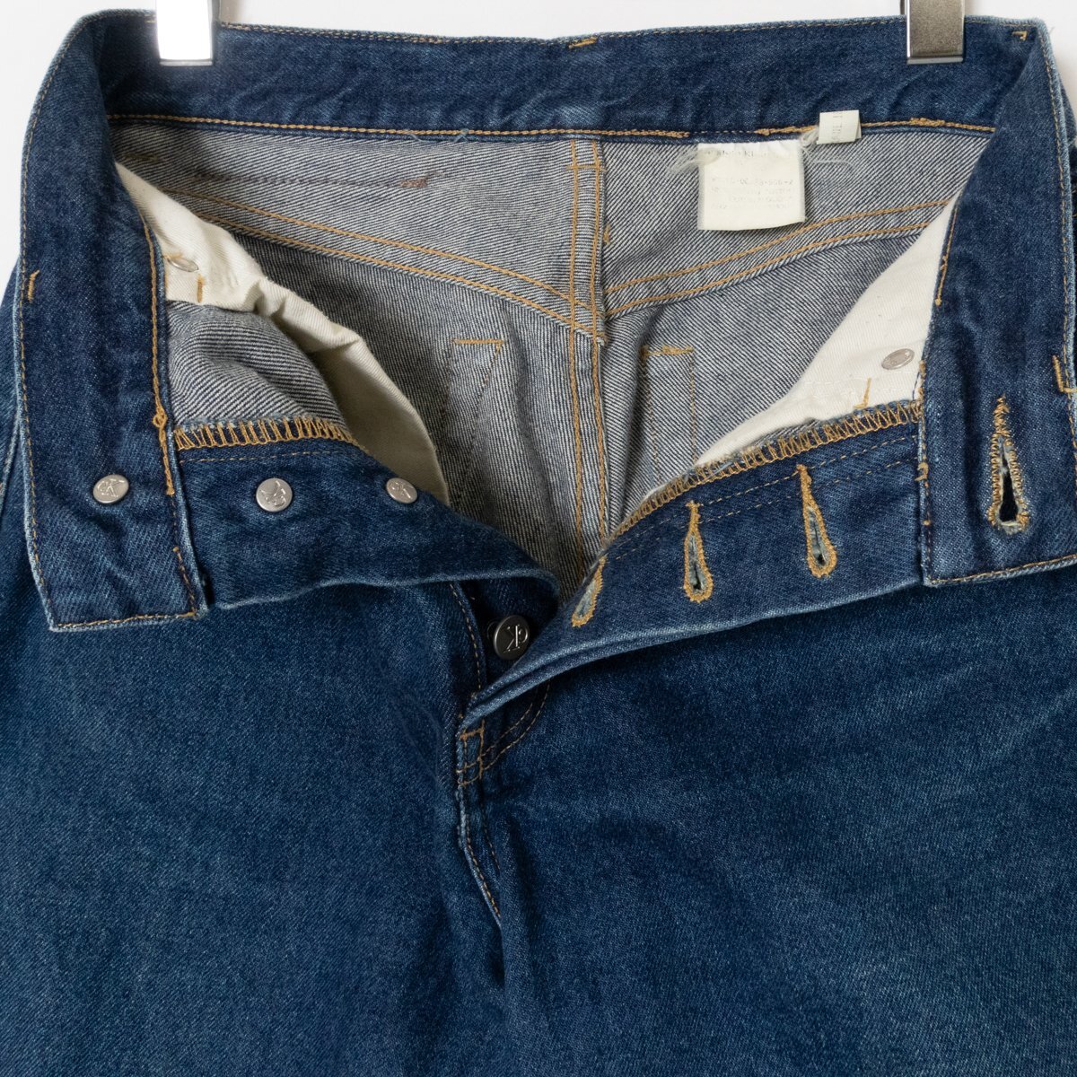 Calvin Klein Jeans カルバンクラインジーンズ デニムパンツ ストレート ボタンフライ サイズ28 コットン100 メンズ 紳士 ボトムス ブルー_画像3
