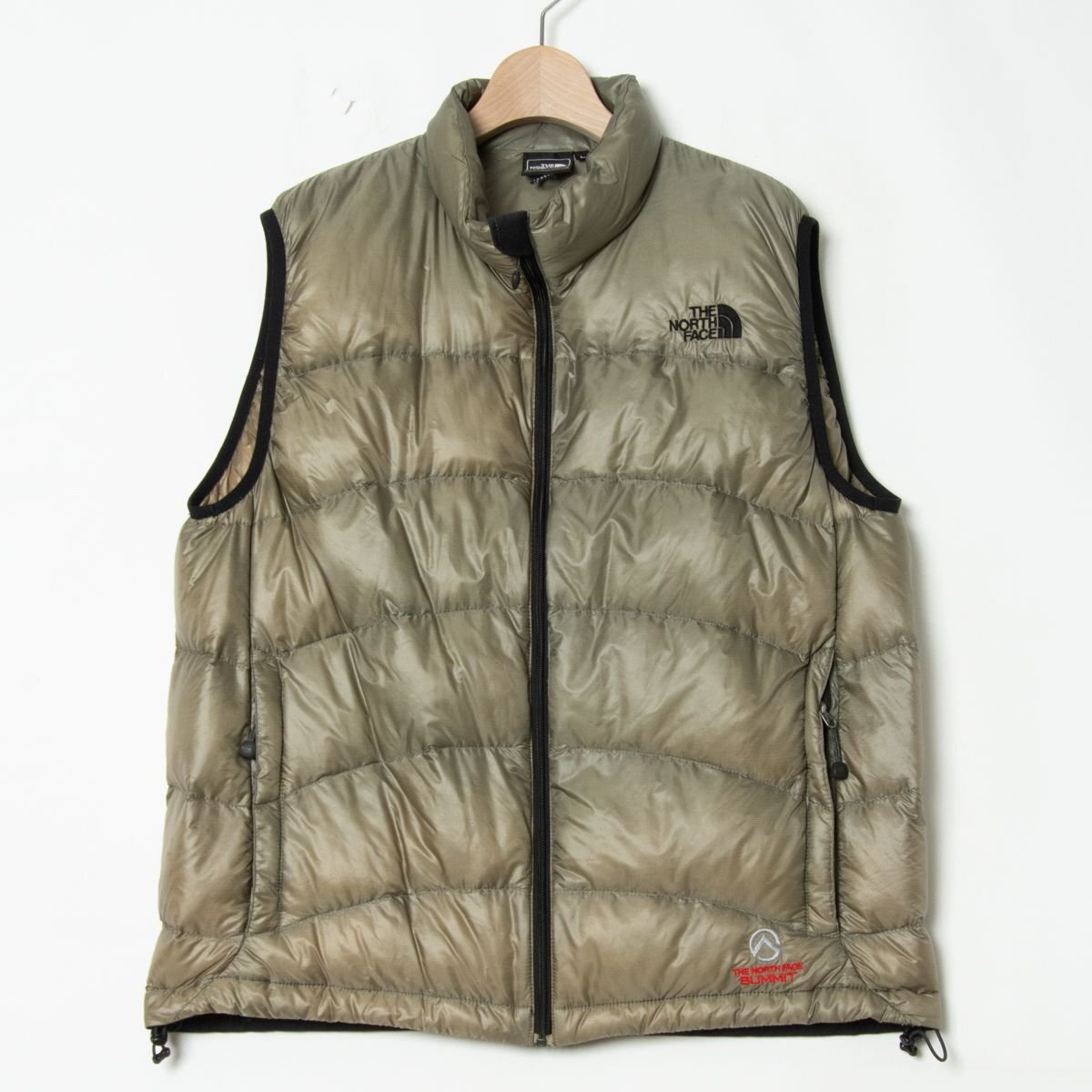 【1円スタート】THE NORTH FACE SUMMIT SERIES アコンカグア ノースフェイス サミットシリーズ ダウンベスト メンズ L ND18804 カーキ_画像1