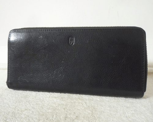 スマートピープル　SMART PEOPLE　レザー　本革　ブラック　黒　ラウンドファスナー　ロングウォレット　長財布　メンズ_画像1