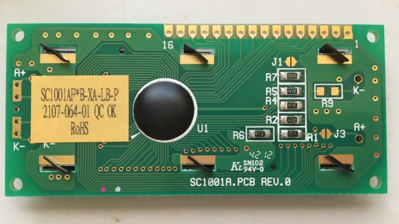 文字が大きい 10文字1行 キャラクターLCD 3Vでも使えます_画像2