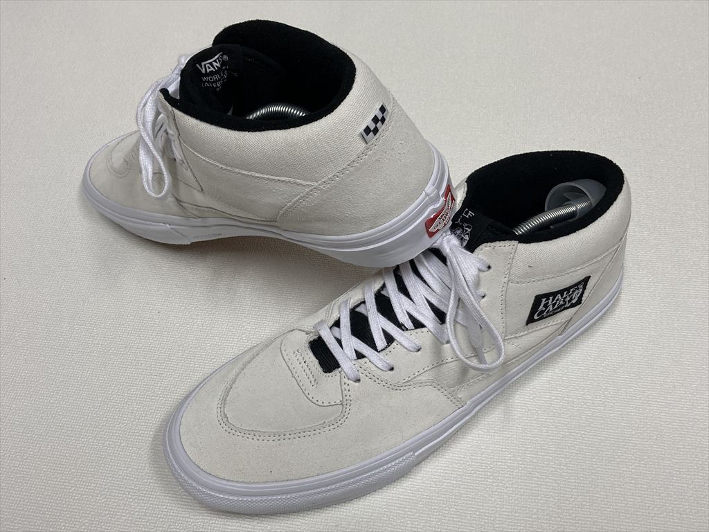 レア!! SK8 VANS HALF CAB 白 スエード キャンバス US13 (31cm) バンズ ハーフキャブ アメリカ企画限定!!_画像3