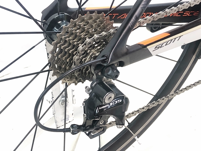 スコット SCOTT フォイル FOIL 30.1 SHIMANO 105 5800 2017年 カーボンロードバイク XSサイズ グレー/ブラック/オレンジ_画像5