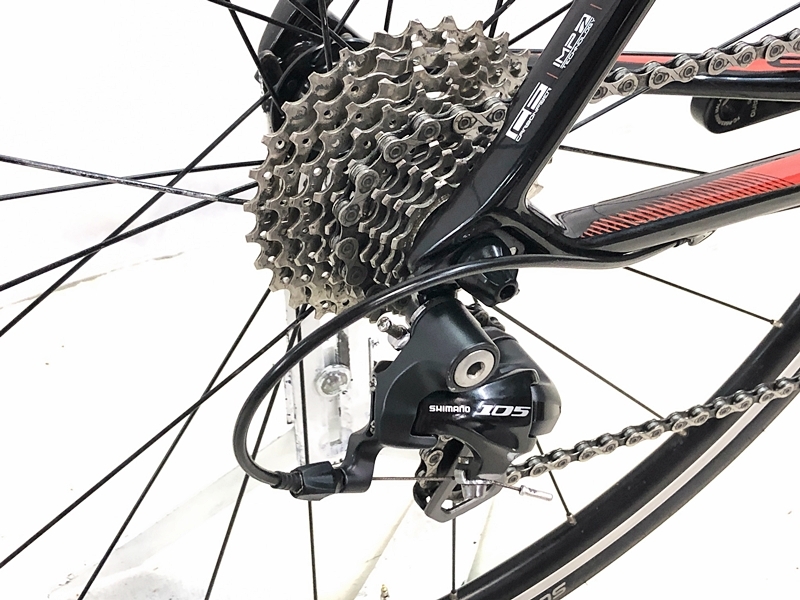 美品 スコット SCOTT CR1 20 SHIMANO 105 5700 2014年 カーボンロードバイク XSサイズ ブラック_画像5
