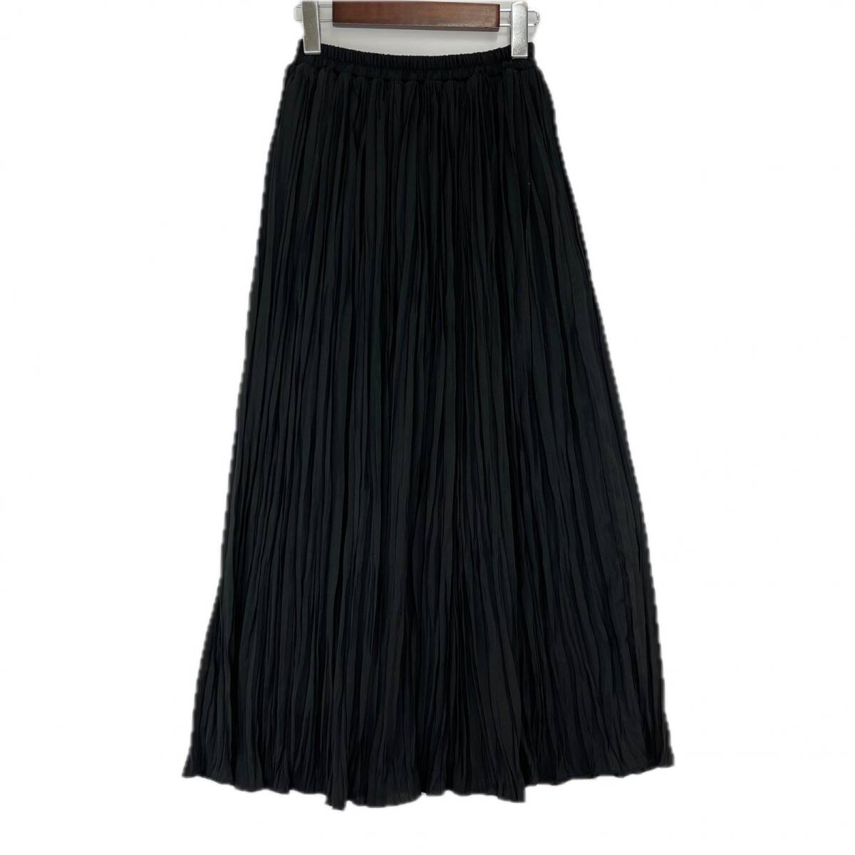 ITEMS URBAN RESEARCH アイテムズ アーバンリサーチ ワッシャープリーツ スカート sizeFree/ブラック_画像1