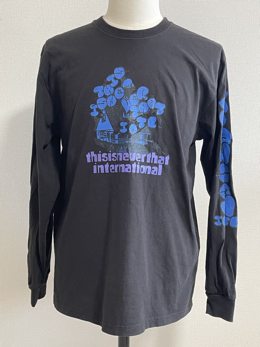 thisisneverthat House Long Sleeve T-Shirt Black M ロンT_画像1