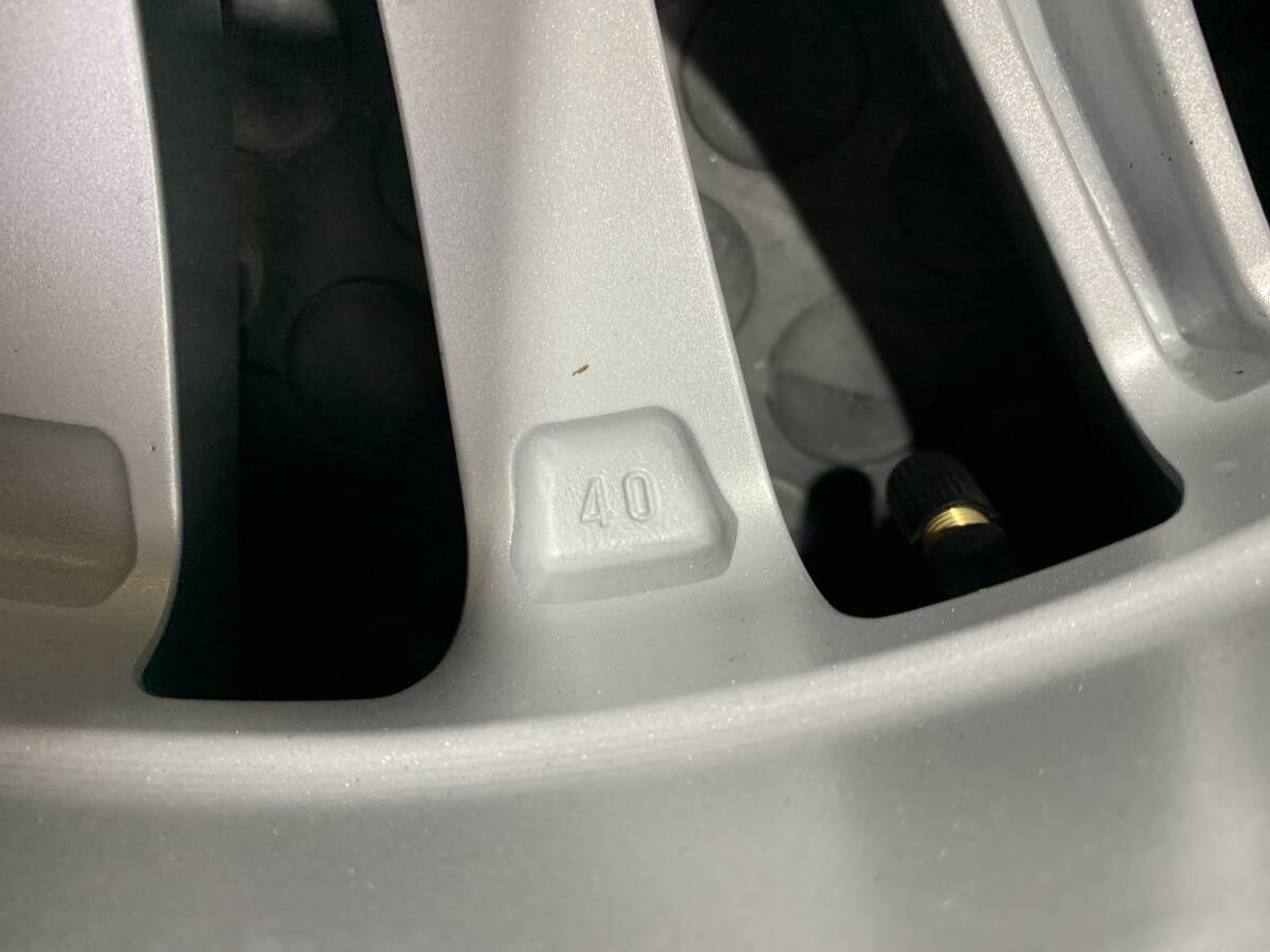 新車外し 40系 アルファード 17インチ 6.5J +40 5H 5穴 PCD120 225/65R17 2025年製 タイヤ ホイール 4本 トヨタ純正 ヴェルファイア_画像9