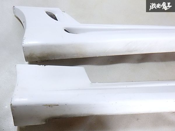★希少!!★ Abflug アブフラッグ JZA80 スープラ サイドステップ サイドスカート エアロ FRP 左右セット 白 040 スーパーホワイトII 棚D_画像2