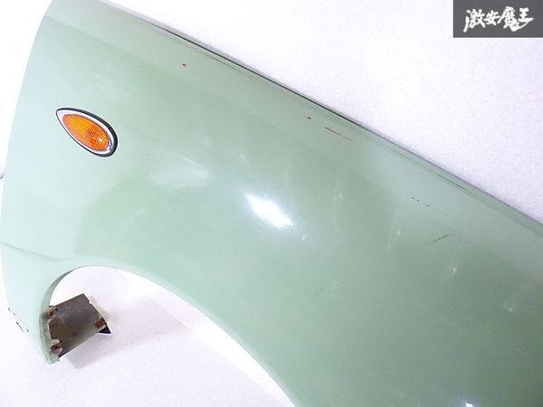 ★売り切り★ サイドマーカー付 日産 純正 FK10 フィガロ フロント フェンダー ウインカー 右 右側 運転席側 6K8 JK2 エメラルド 即納 G-1_画像4