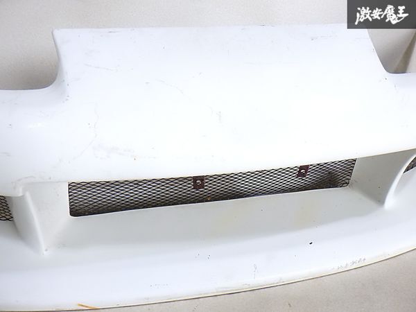 TOP SECRET トップシークレット JZA80 スープラ 中期 フロント バンパー 外装 エアロ FRP製 白 040 スーパーホワイトII 即納 棚I-2_画像3