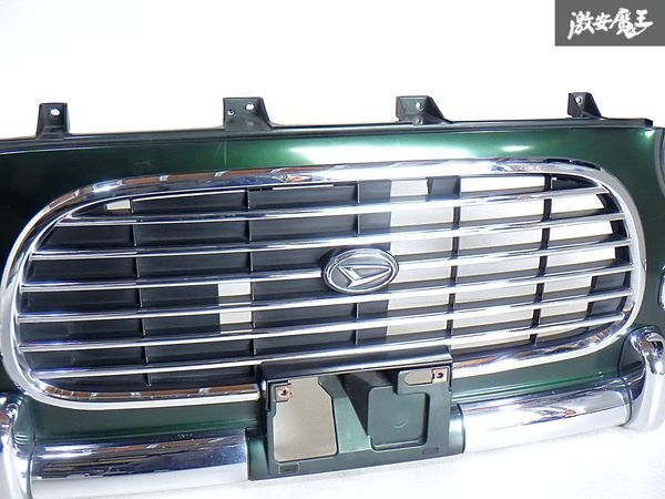 ★売り切り★ ダイハツ 純正 L700S L710S ミラジーノ フロント バンパー 外装 グリル付き 緑 G37 グリーンマイカ 52119-97205 即納 棚K-3_画像4