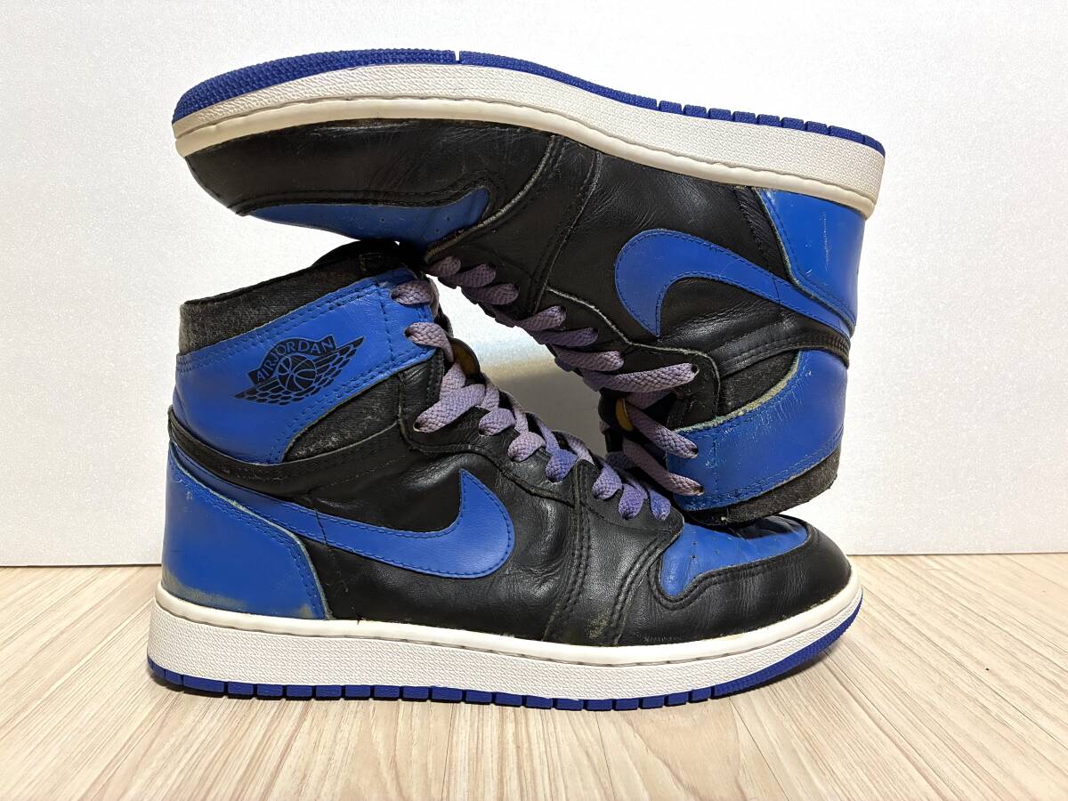 NIKE AIR JORDAN 1 оригинал Royal 85 Vintage 1985 jordan1 чёрный синий OG